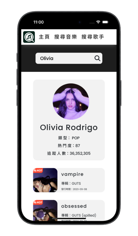 Responsive Artist Page