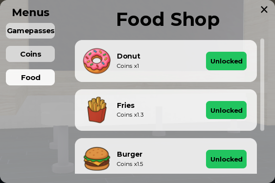 Shop Interface