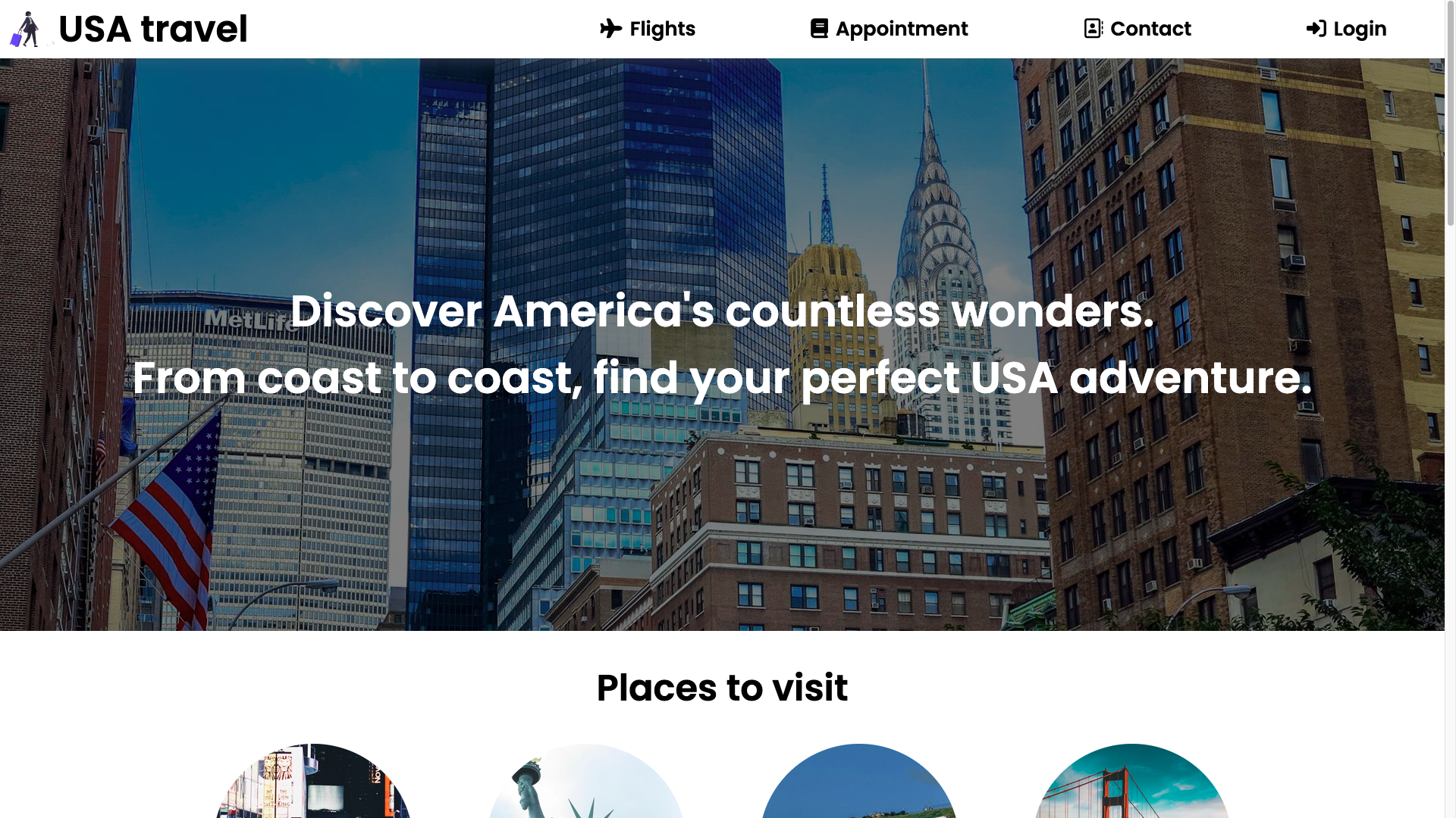 USA Travel Homepage 1