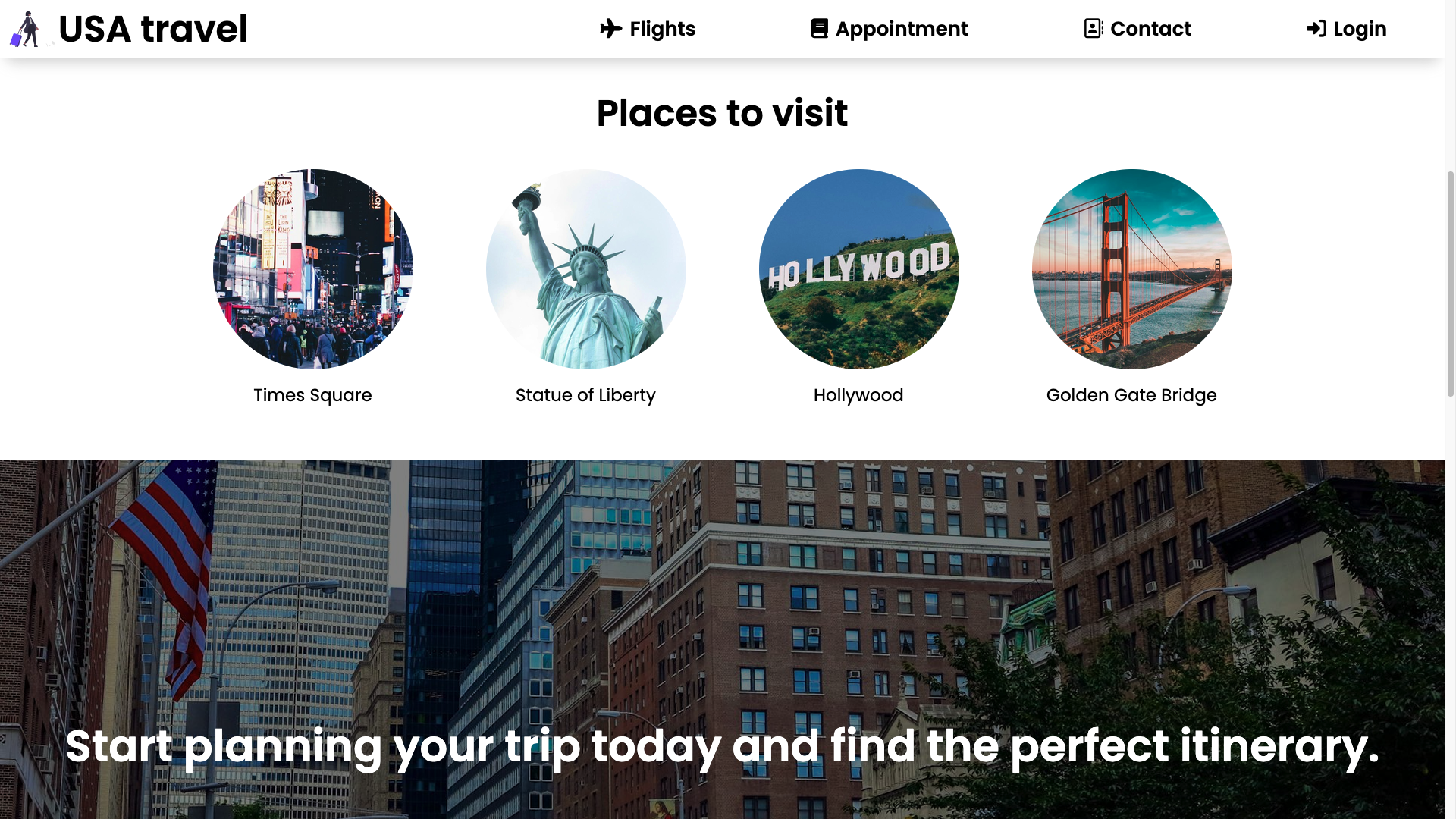 USA Travel Homepage 2